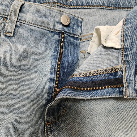 Joe's Jeans Light Wash High Rise Tomboy Slim Cropped Jeans Raw Hem - Picture 5 of 6